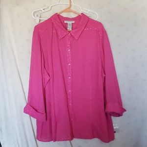 Plus size Pink Blouse